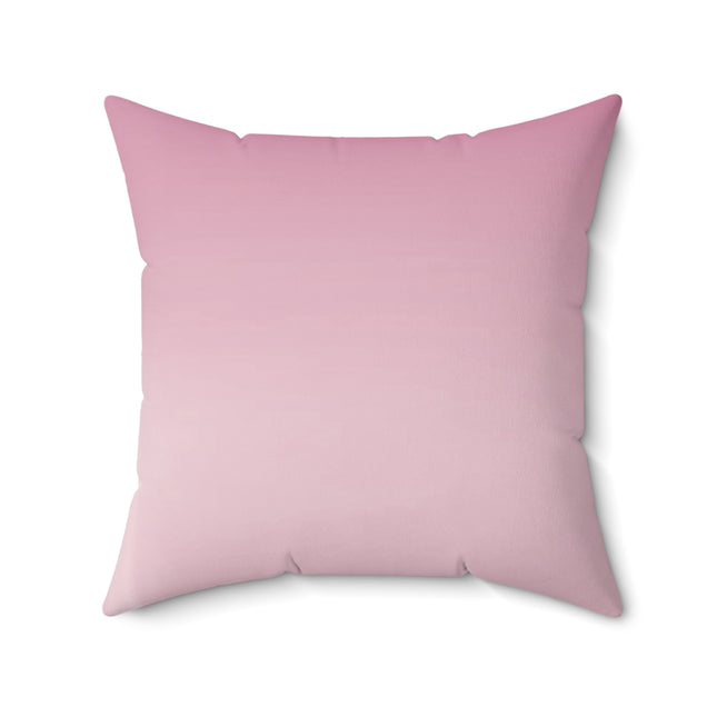 Pink Blush Fade 20" x 20" Faux Suede Square Pillow