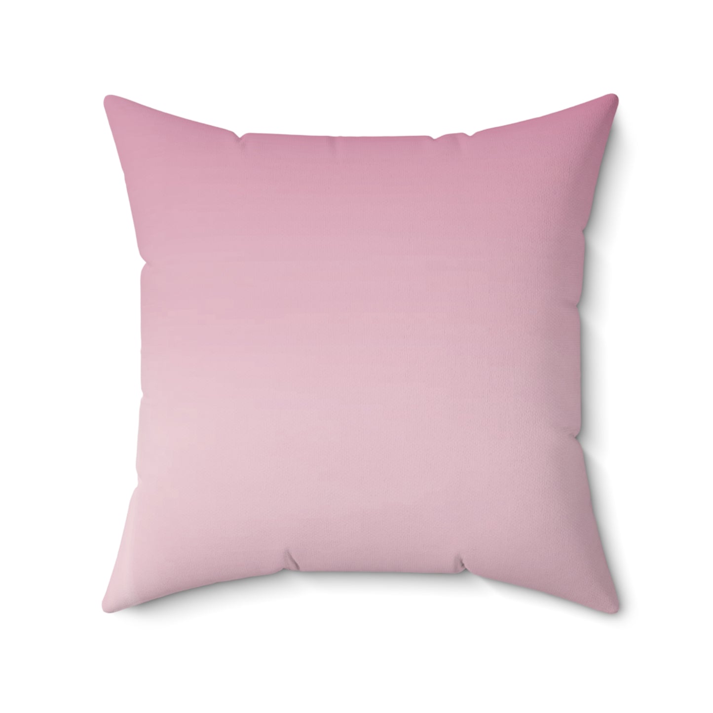Pink Blush Fade 20" x 20" Faux Suede Square Pillow