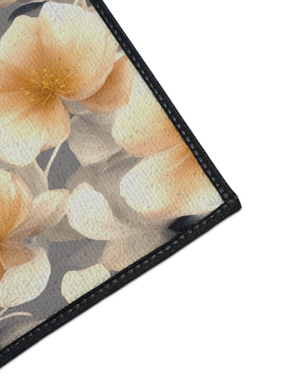 Soft Blossom Floral Bunch Heavy Duty Floor Mat, 18" x 24"