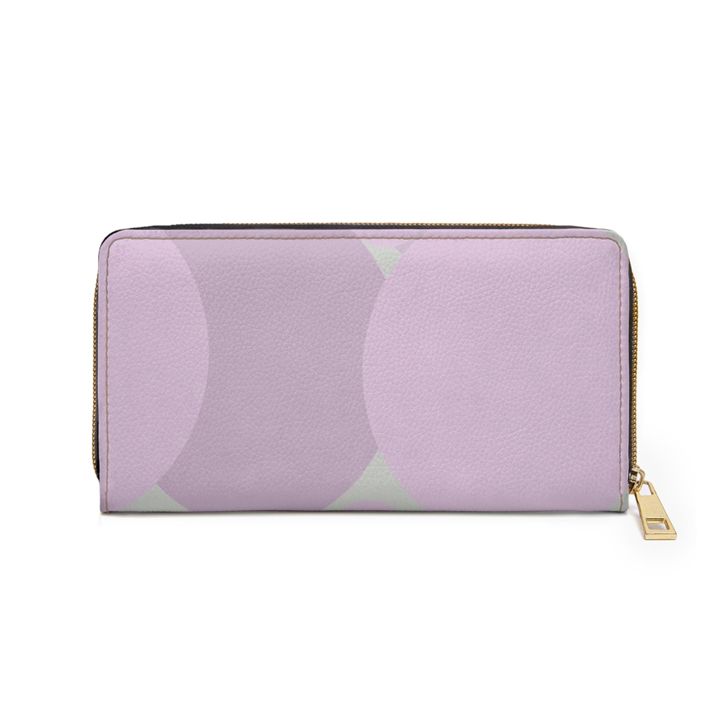 Pastel Lavender Purple and Soft Green Patches Elegant Abstract Zipper Wallet - Stylish & Functional Accessory for Everyday Use