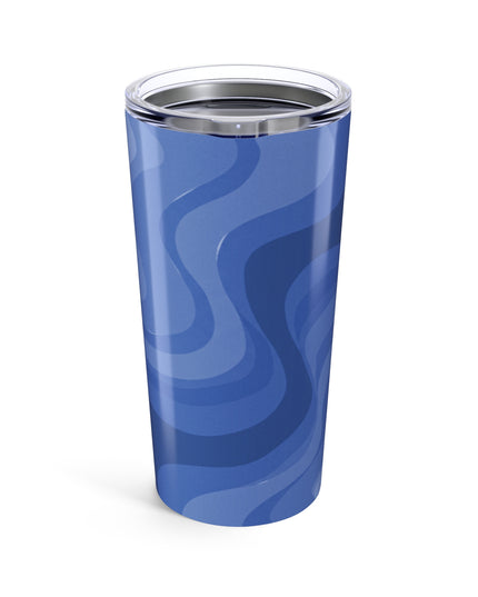 Deep Blue Wavey Tumbler 20oz