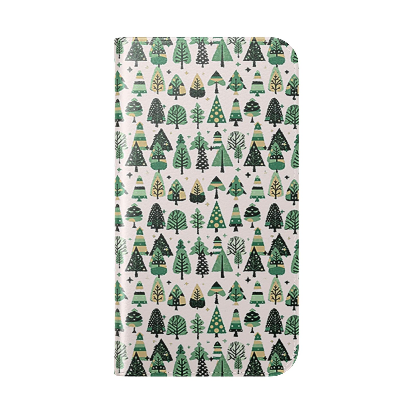 Mini Vintage Green Trees Flip Cases, Iphone 15 Pro