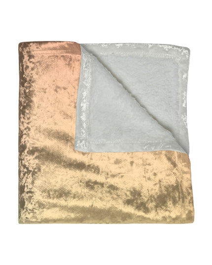 Hot Peach Fade 50" x 60" Crushed Velvet Blanket
