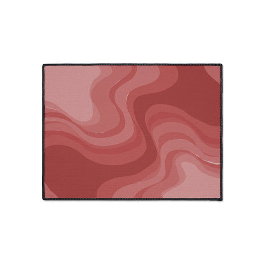 Power Red Wavey 18" x 24" Heavy Duty Floor Mat