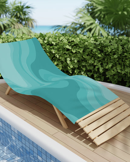 Tif Green Wavey Beach Towel, 30" x 60"