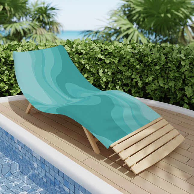 Tif Green Wavey Beach Towel, 30" x 60"