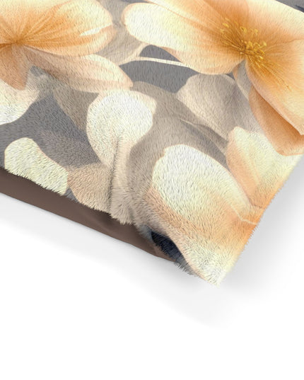 Soft Blossom Floral Bunch Pet Bed, 28" × 18"
