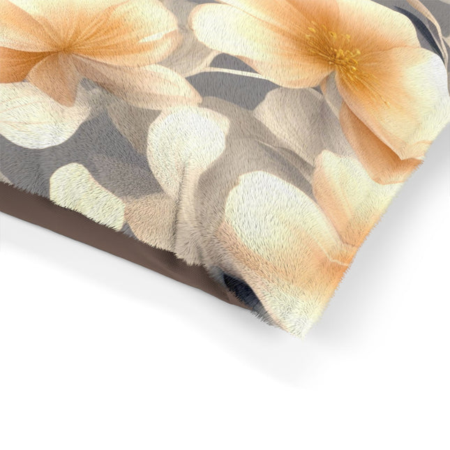 Soft Blossom Floral Bunch Pet Bed, 28" × 18"