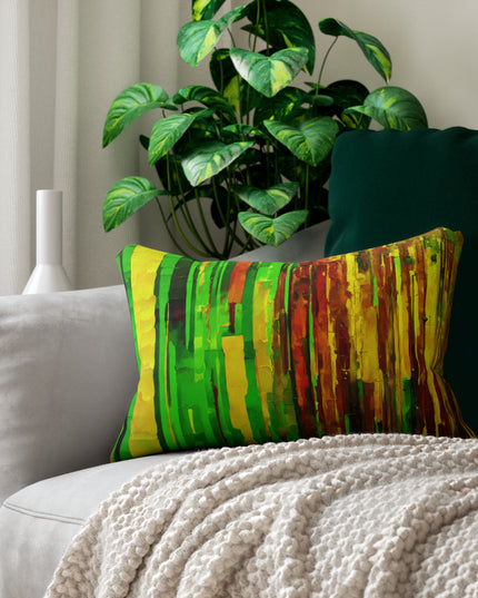Striped Beta Spun Polyester Lumbar Pillow, 20" x 14"