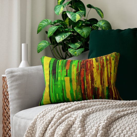 Striped Beta Spun Polyester Lumbar Pillow, 20" x 14"