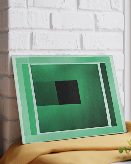 Mint Shadow 8" x 11" Glass Cutting Board