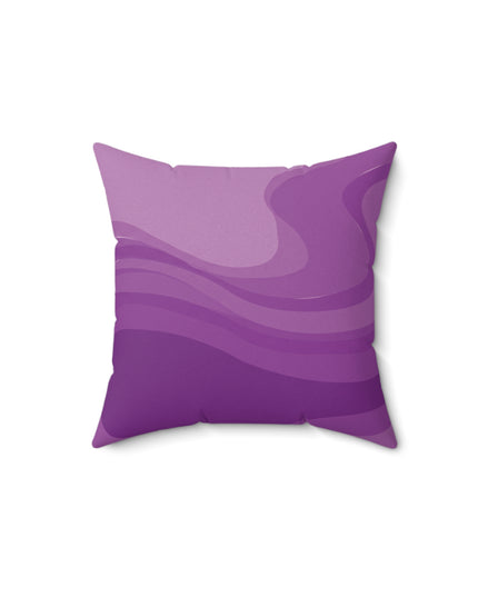 Wavey Purple Wavey 14" x 14" Faux Suede Square Pillow