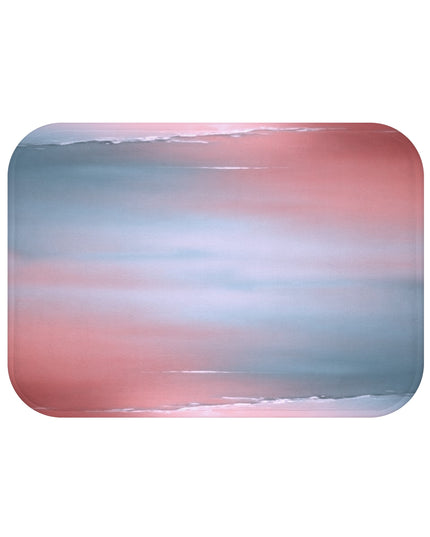 Gray Sea Pink Fog 24" x 17" Bath Mat