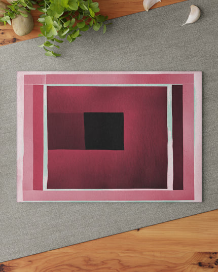 Red Shadow 8" x 11" Glass Cutting Board