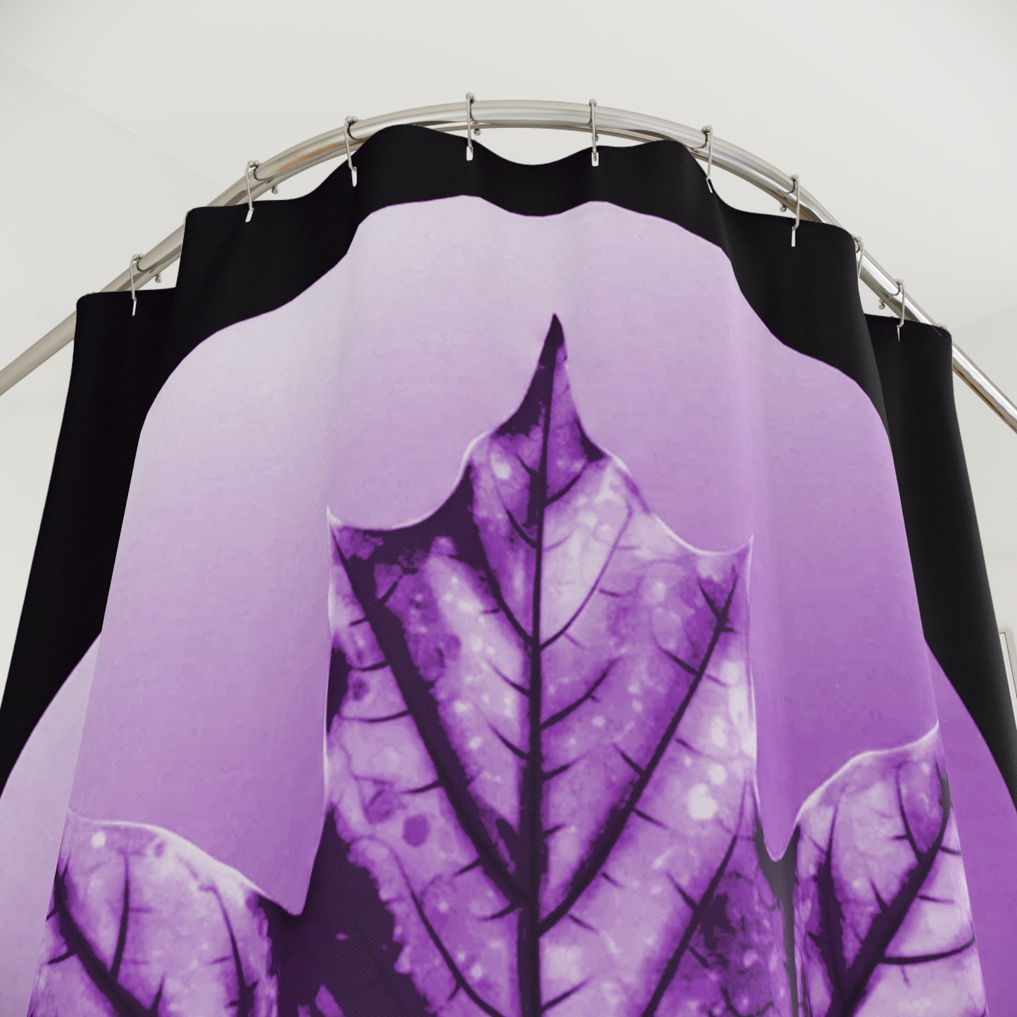 Purple Maple Leaf Shower Curtains, 71" x 74"