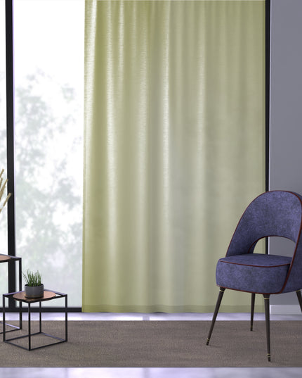 Lemon Fade Sheer Window Curtain, 50" x 84", partially transparent