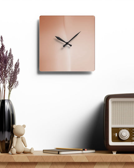 Soft Fade Acrylic Wall Clock, Round or Square, 10.75" x 10.75"