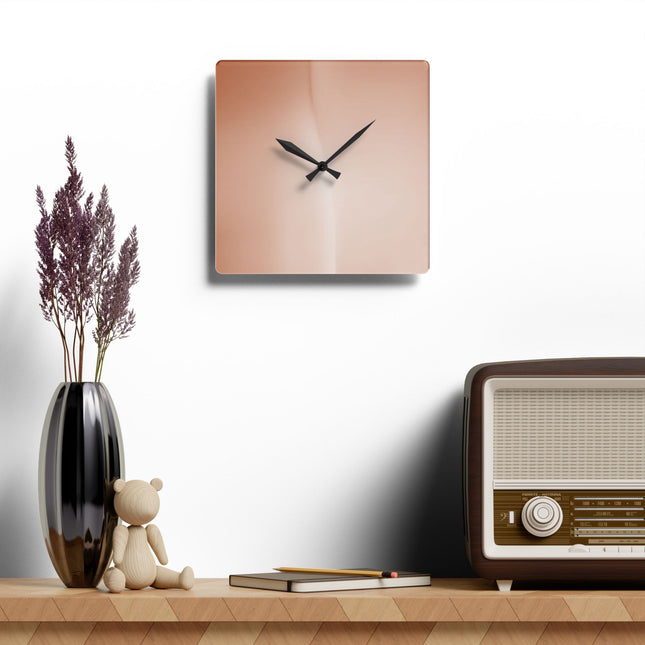 Soft Fade Acrylic Wall Clock, Round or Square, 10.75" x 10.75"