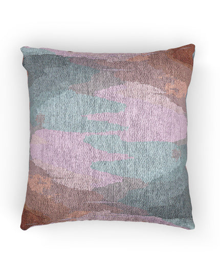 Gray Sea Pink Fog Woven Pillow, 17" x 18"