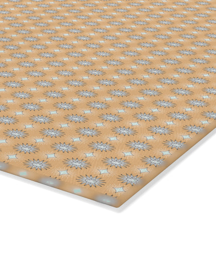 Tan Sunset Star-crossed Bodies Glass Cutting Board,  8" x 11"