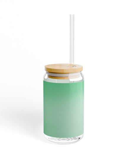 Mint Fade Sipper Glass, 16oz
