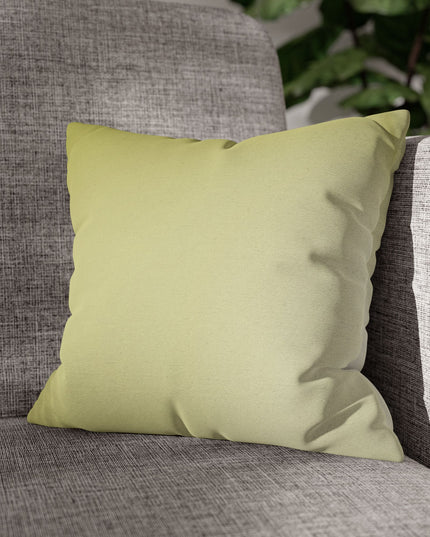 Lemon Fade Spun Polyester Square Pillowcase, 14" x 14"