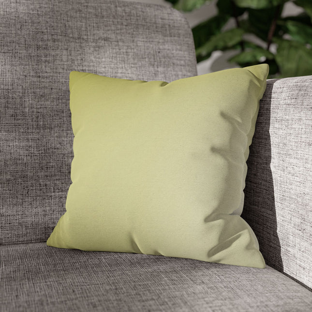 Lemon Fade Spun Polyester Square Pillowcase, 14" x 14"