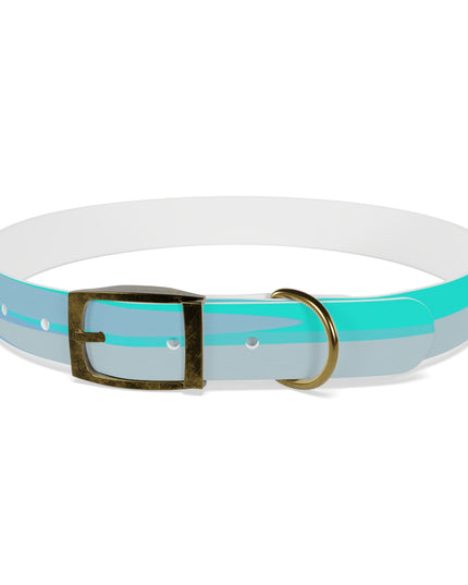 Pastel Tan and Tif Patches Extra Large Dog Collar