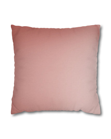 Rose Red Fade Spun Polyester Square Pillowcase, 14" x 14"