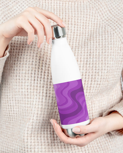 Wavey Purple Wavey 20oz Insulated Water Bottle
