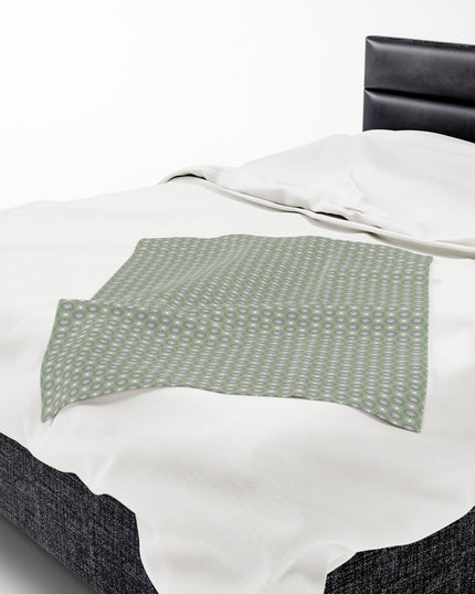 Olive Star-crossed Bodies Velveteen Plush Blanket, 30" x 40"