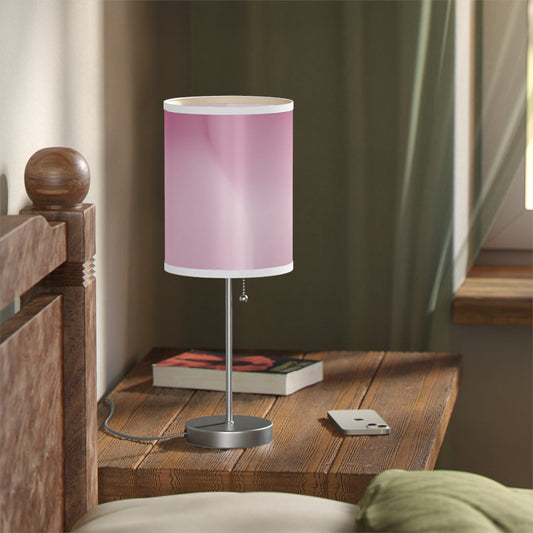 Pink Blush Fade Table Lamp on a White or Silver Stand, US|CA plug