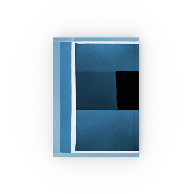 Blue Shadow 5.2" x 7.4" Hard Backed Journal with 128 blank pages