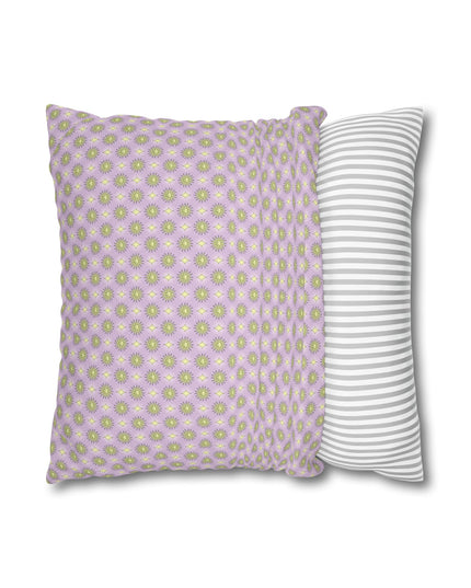 Magenta Star-crossed Bodies Spun Polyester Square Pillowcase, 14" x 14"