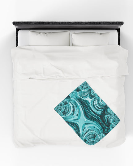 Uzi Spiral Tif Velveteen Plush Blanket, 30" x 40"