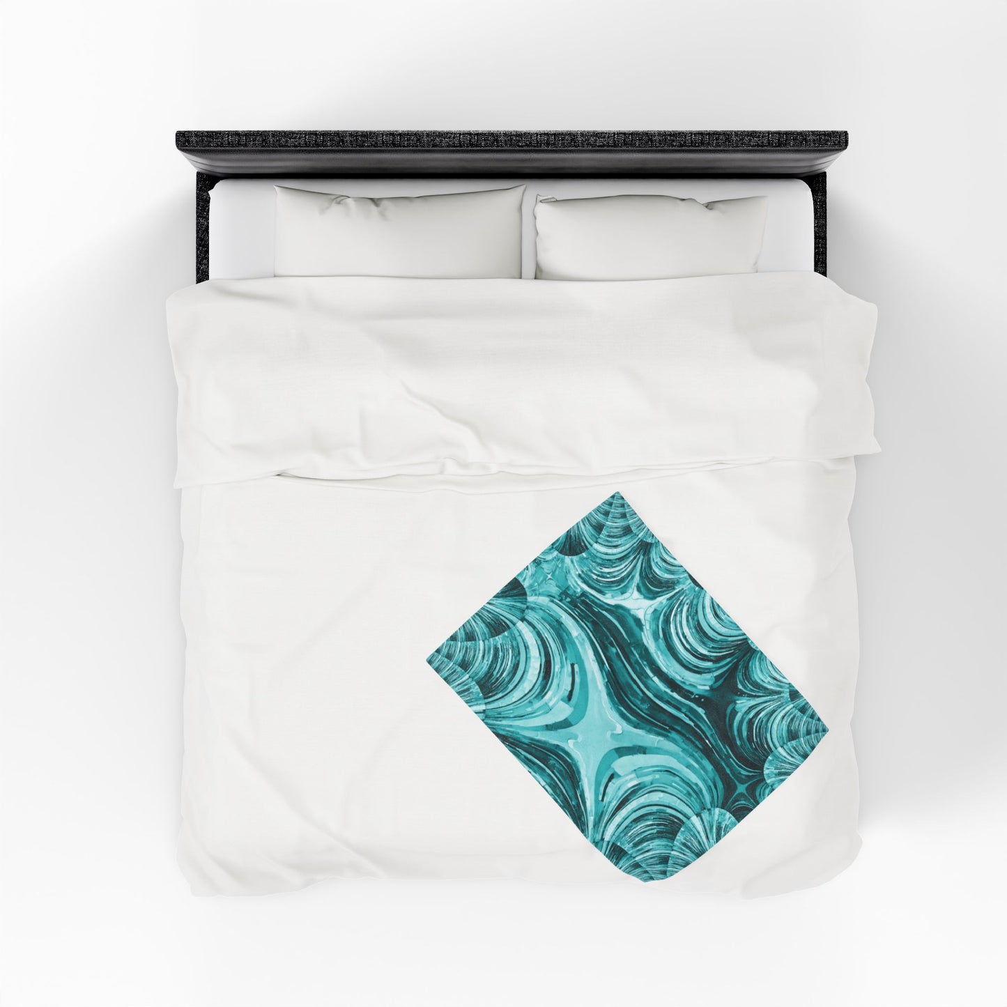 Uzi Spiral Tif Velveteen Plush Blanket, 30" x 40"