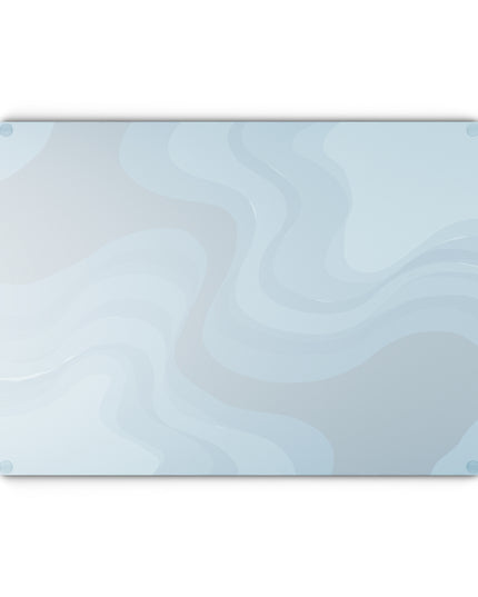 Sky Blue Wavey Glass Cutting Board, 11" x 15"