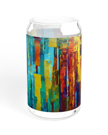 Striped Alpha Sipper Glass, 16oz