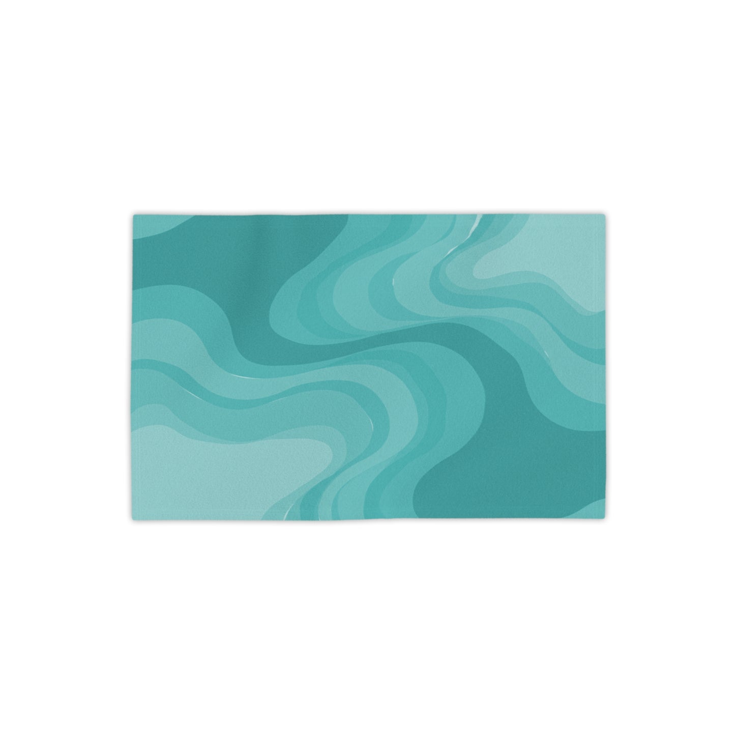 Tif Green Wavey Beach Towel, 18" x 27"