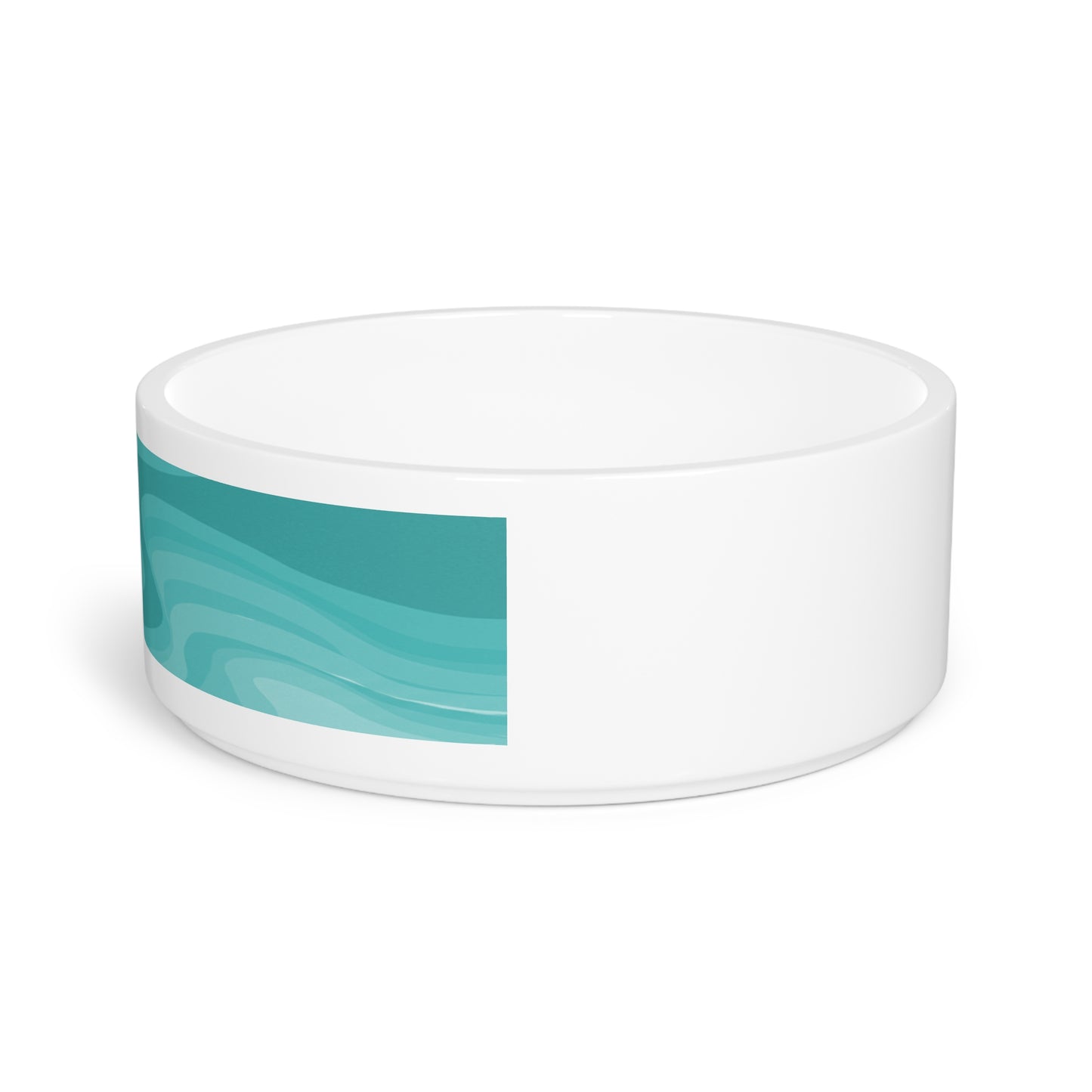 Tif Green Wavey 16 oz Pet Bowl