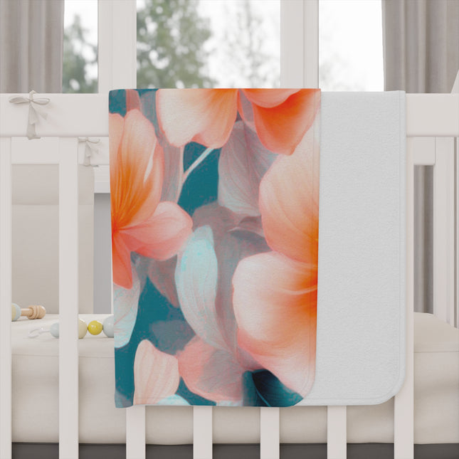 Orange Blossom Floral Bunch Toddler Blanket, 30" x 40"