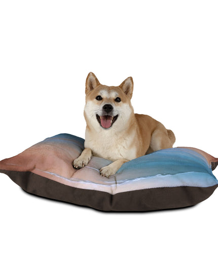 Blue Sea Peach Fog 40" × 30" Pet Bed