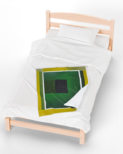 Alpha Shadow Velveteen Plush Blanket, 30" x 40"