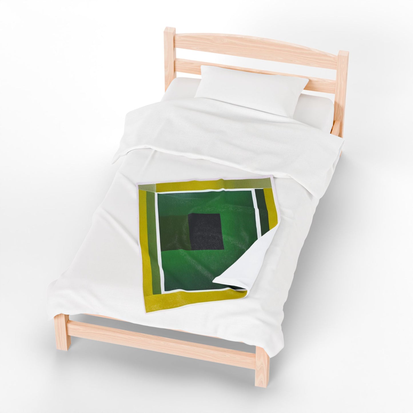 Alpha Shadow Velveteen Plush Blanket, 30" x 40"