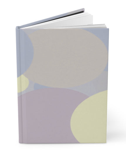 Pastel Soft Blue and Soft White Patches 5.75" x 8" Hardcover Journal Matte with 150 lined pages