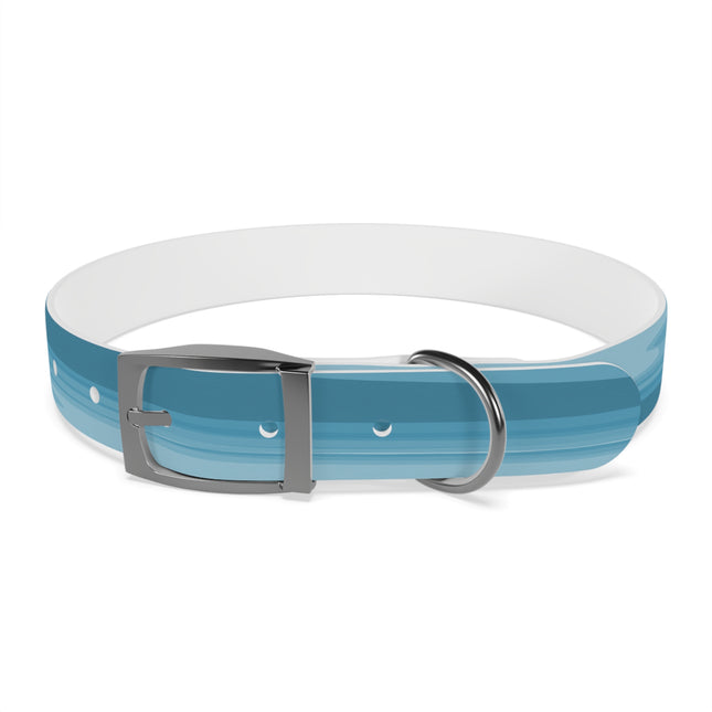 Sky Blue Wavey Large Dog Collar