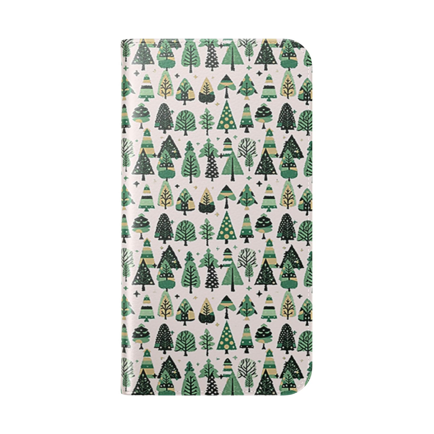 Mini Vintage Green Trees Flip Cases, Iphone 15 Pro Max