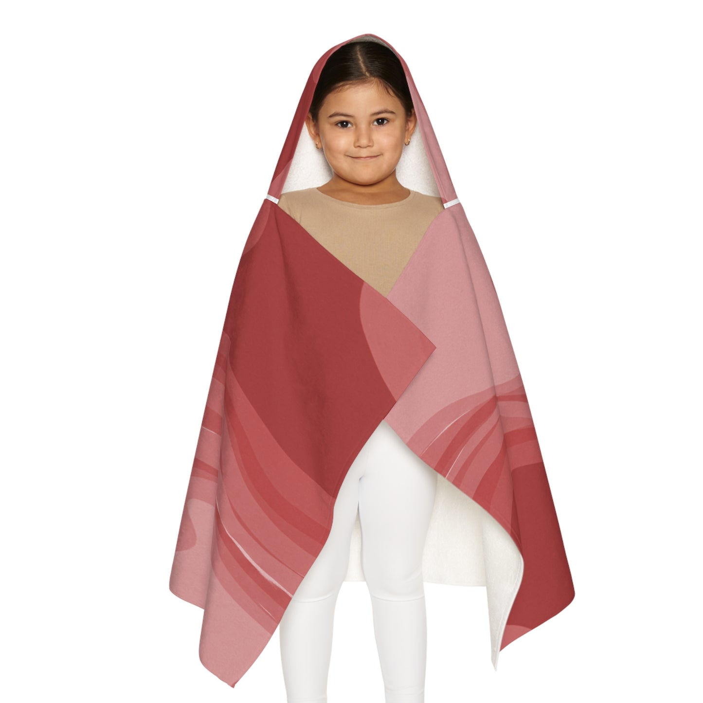 Power Red Youth Hooded Towel, 24" x 48"