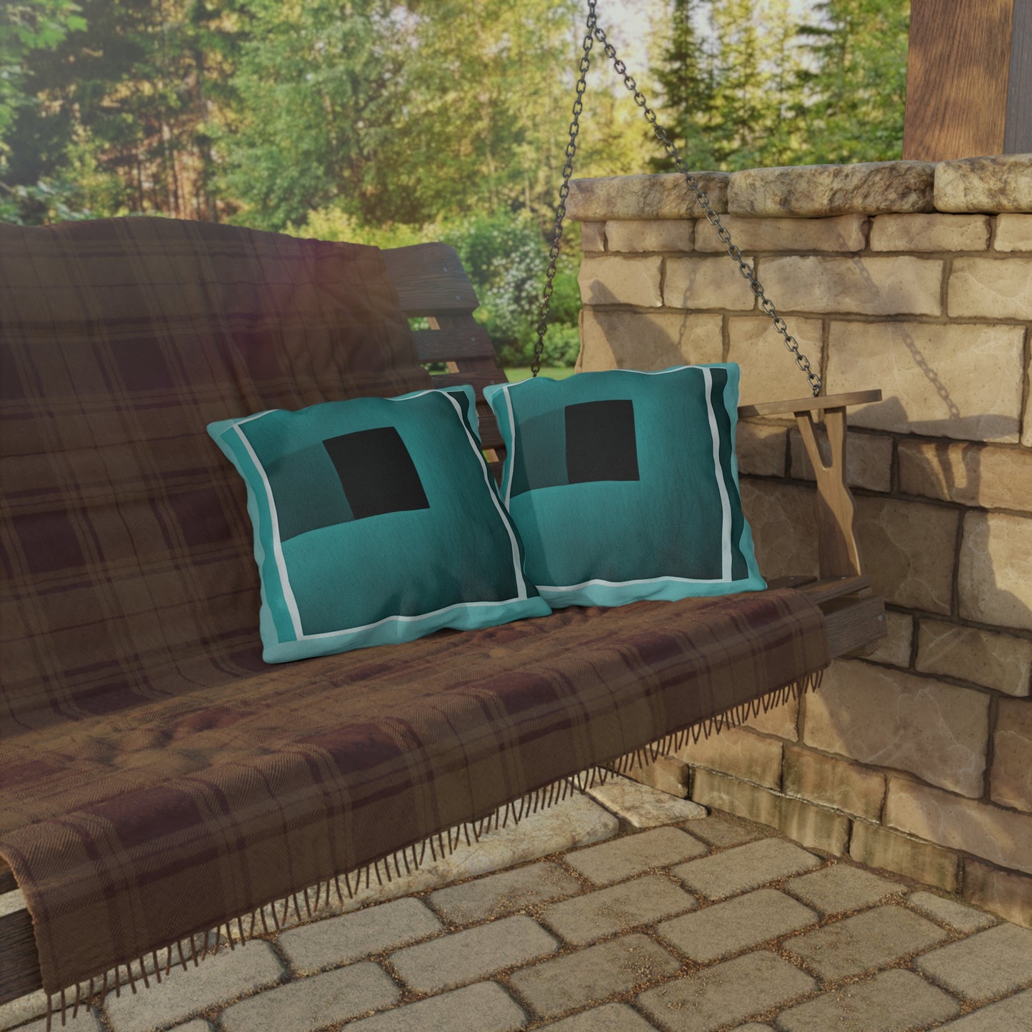 Tif Shadow 16" x 16" Outdoor Pillow