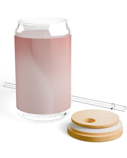 Rose Red Fade Sipper Glass, 16oz